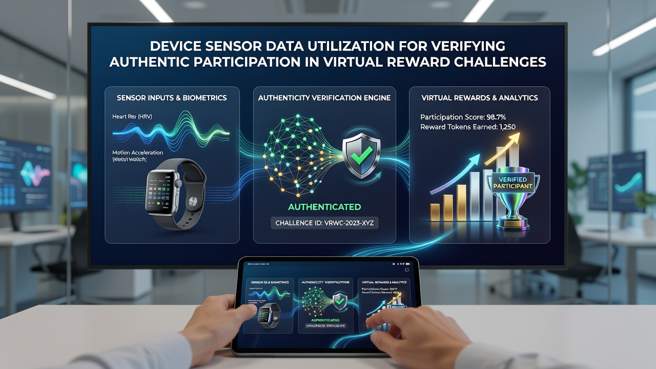 Close-up of smartphone sensors interacting with reward challenge interface elements
