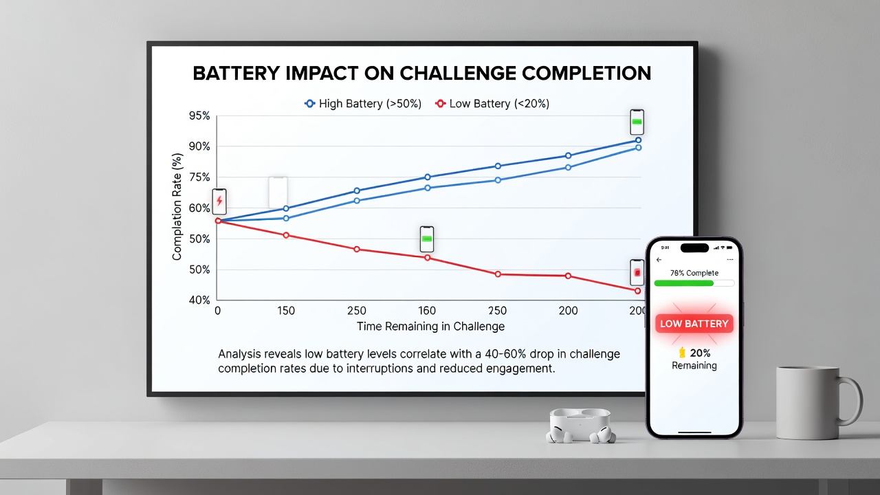 Map illustrating regional variations in battery impact on digital reward challenge completions during August 2026